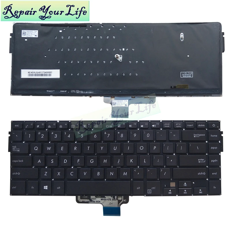 Клавиатура для ноутбука ASUS VivoBook 15 X510UQ английская версия 0KNB0-4626US00 AEXKGU01010 9Z.NDXBQ.401 с