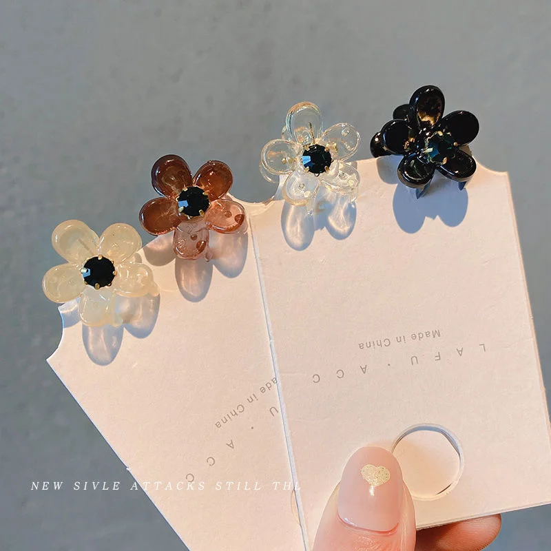 

Small Flower Grab Clip For Women Girls Edge Clip Headdress Korean Hairpin Hairdress Bangle Clip Hair Accessories