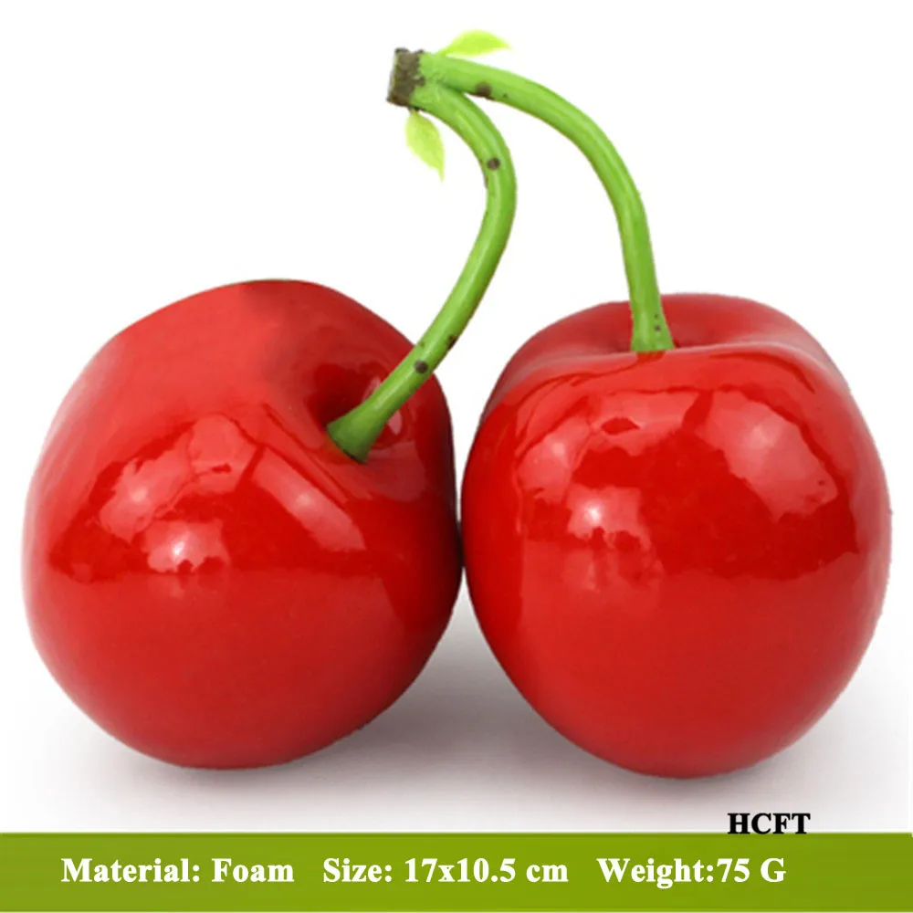 

party props home hotel bar cafe restaurant Shop Store decoration faux Simulation fake Cherry bunches artificial fruit model
