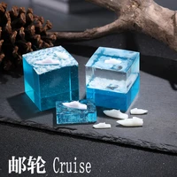 diy cruise ship liner crystal glue dripping epoxy resin mould handmade jewelry fillings pendant accessory stuff 3d printing art