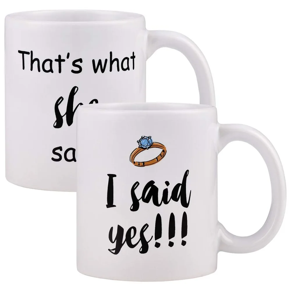 Пара кружка для кофе я скажу &quotДа это то что она ответит кофейная чашка набор из