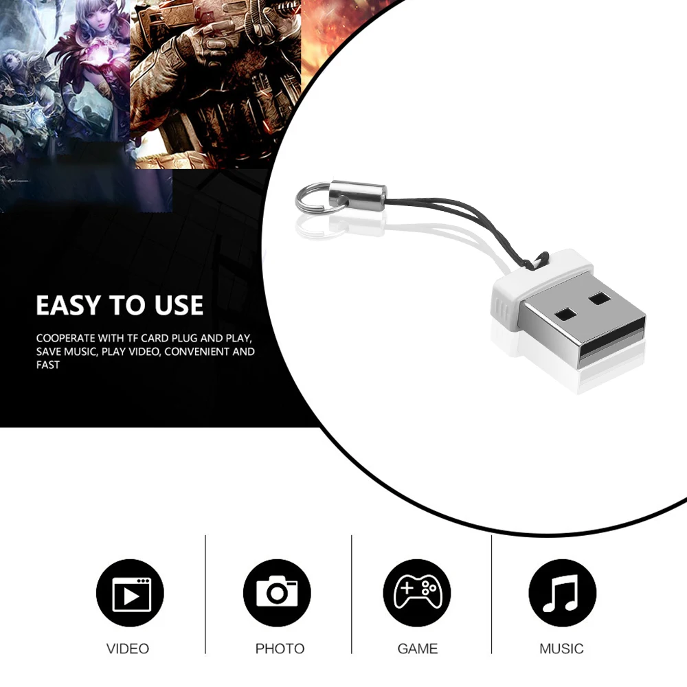 Kebidumei компьютер USB 2 0 Micro SD кардридер для ноутбука TF флэш карта ридер мини