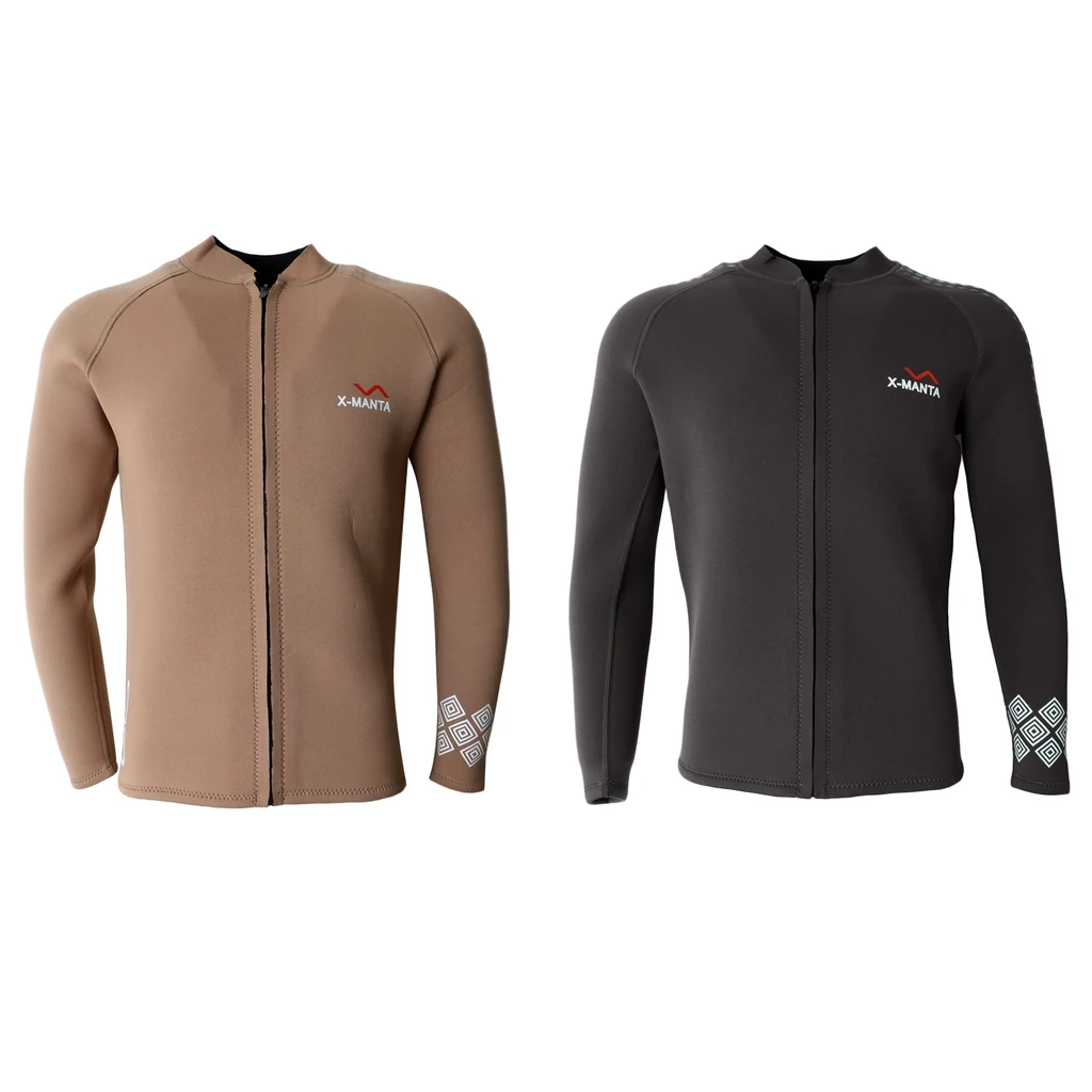 Мужской неопреновый гидрокостюм 3 мм с длинным рукавом и молнией спереди для