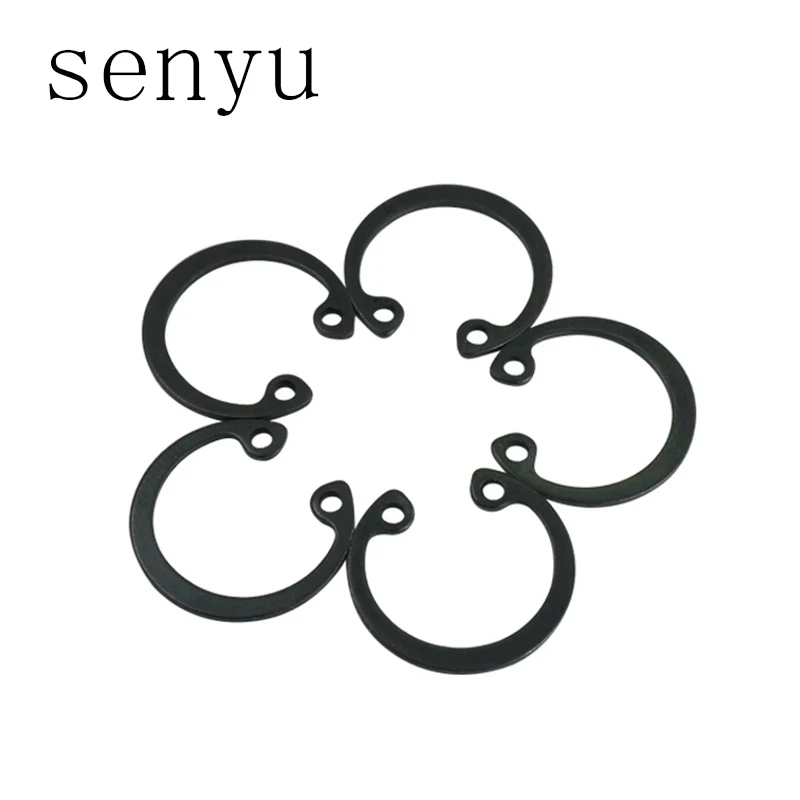 LUCHANG Circlips for A hole Manganese Steel Hole Retaining Ring Bearing retainer Metal Internal Circlip Snap Black Assortme |