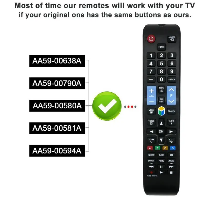 Новый оригинальный Guality для SAMSUNG Φ Smart TV 3D Remote Control AA59 00594A 00581A|Пульты ДУ| |