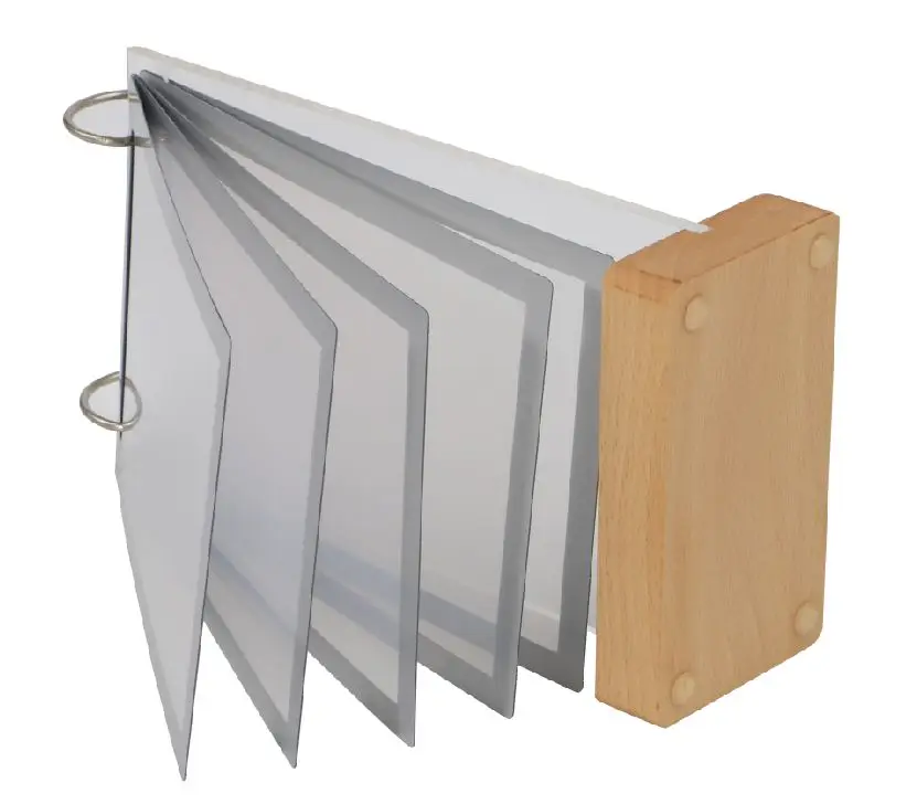 A5 деревянная акриловая подставка для меню этикетка знак рукав фотография постер