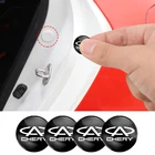 4 шт., ПВХ автомобильные наклейки с логотипом двери, звукоизоляционные лампы для Chery Fulwin QQ Tiggo 3 5 T11 A1 A3 A5 Amulet M11 Eastar