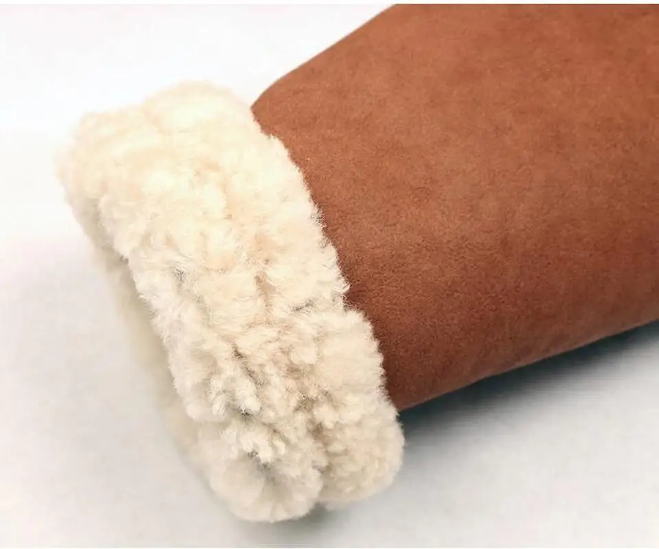 

Winter Fashion Women Ladies Sheep Skin Suede Leather 100% Wool Long Coat Outdoor Warm Parka Trench Coat Overcoat Fur Coat Tops