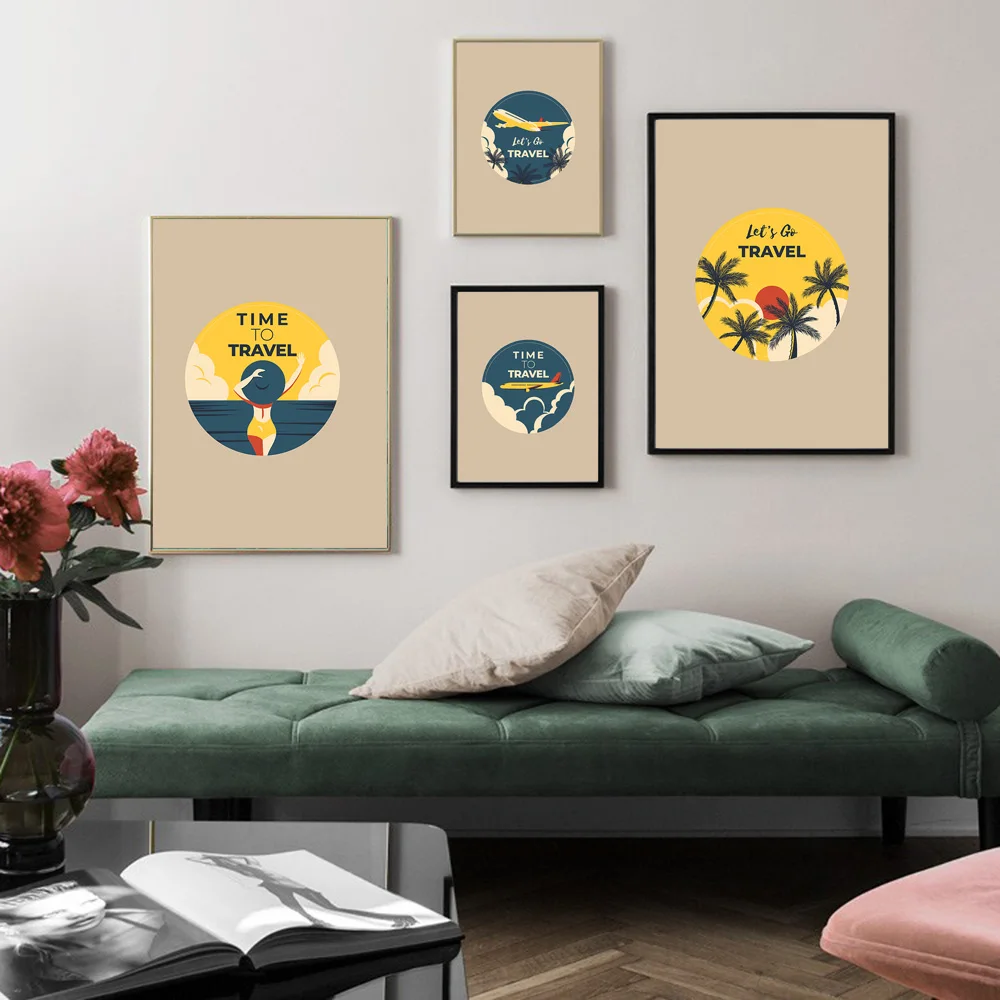 Настенная картина из кокосового дерева с изображением летательного аппарата