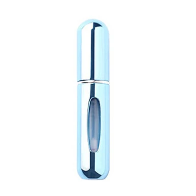 ELH17600LSB 5ml Refillable Mini Perfume Bottle Atomizer Aluminum Atomizer Portable Travel Cosmetic Container Perfume Bottle Spray Container - Цвет: ELH17600LSB