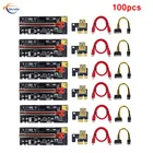 100 шт. COVYIV 009s 009C 009S Plus PCI E Райзер-карта PCI-EPCIE USB 3,0 до 6 контактов адаптер кабель Майнинг Райзер для видеокарты