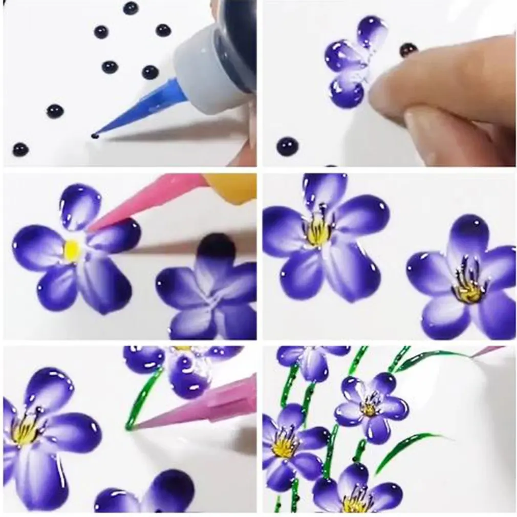 

7-head Jam Painting Bottle Super Kitchen Creative Bottle Pull Line DIY Craft Frosting Sauce Cake Baking Pastry Tools