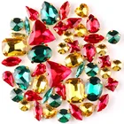 Рождественский стиль, смешанные формы, золотой Когтевран, картина 50 фотоэлементов, стеклянный хрусталь, пришивные стразы, свадебное платье, сумка для обуви, сделай сам, отделка