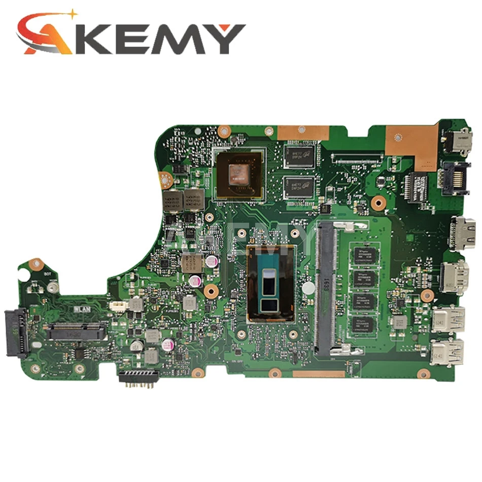 Akmey X555LJ Mainboard W/ 4GB RAM I7-5500U GT920M/2GB для For Asus X555LNB X555LN X555LD X555LB X555LF материнская плата
