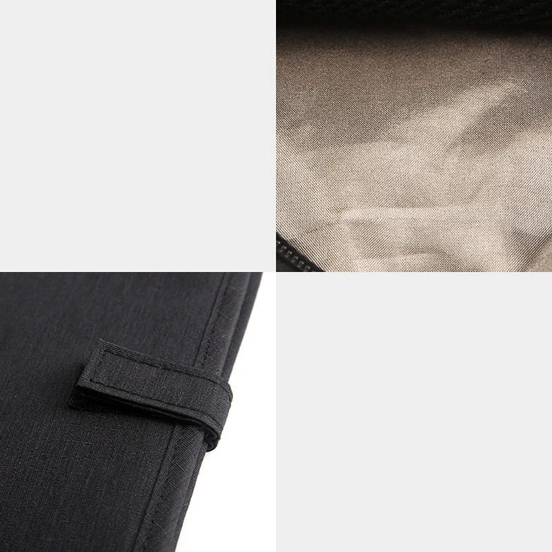 

Black Outdoor Passport Bag Travel Document Bag Waterproof Storage Clutch Bag