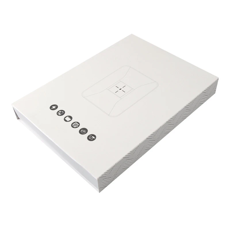 Веганская кожа Беспроводное зарядное устройство сумка для ноутбука с блокнотом