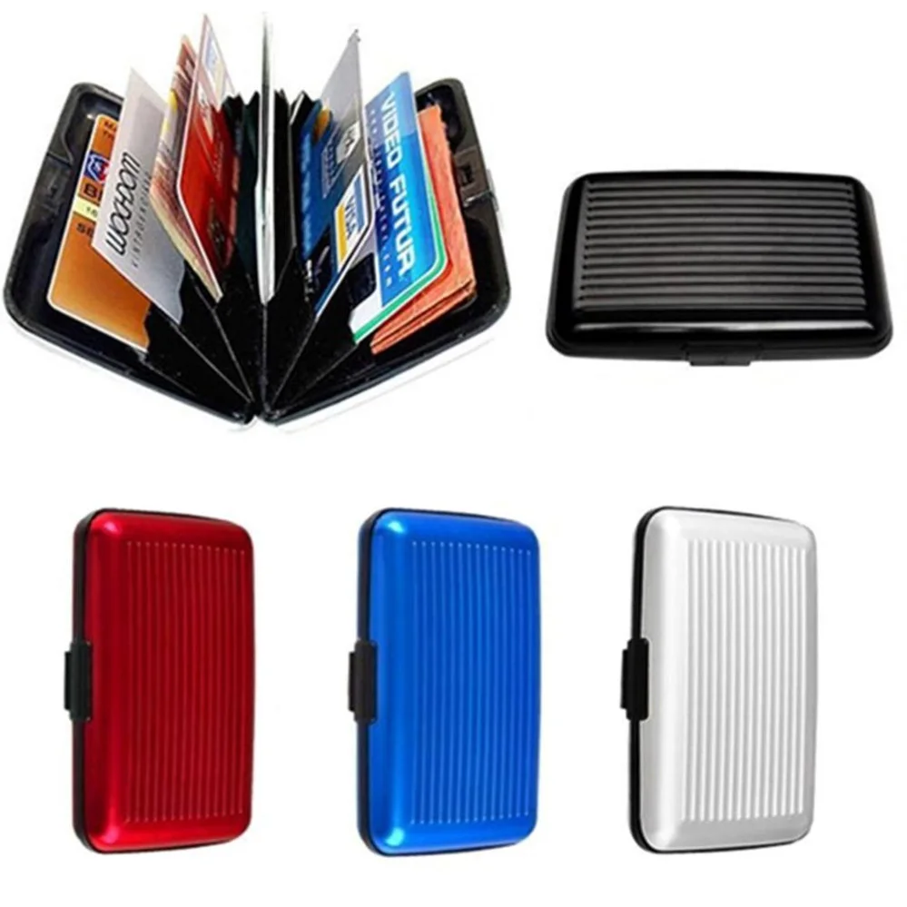 2019 анти RFID сканирующий защитный держатель для карт Алюминиевый металлический