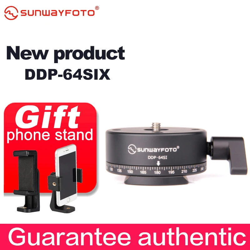 

SUNWAYFOTO DDP-64SIX индексирующая головка для Dslr 360 панорамная головка штатива Профессиональная Алюминиевая панорамная головка штатива индексирую...