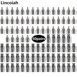 Соединители для солнечных панелей и фотоэлектрических систем, 100 шт.50 пар
