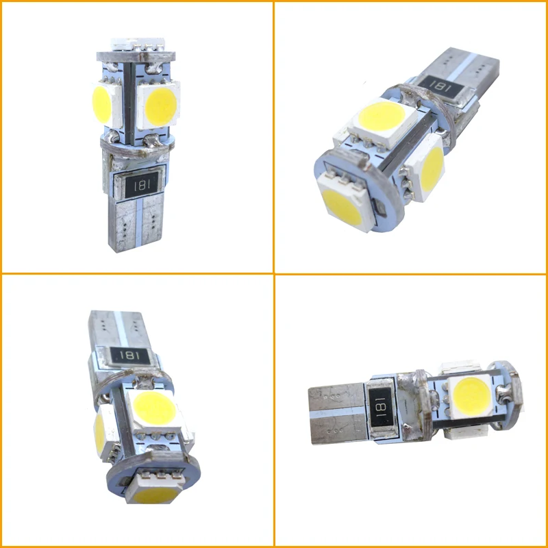 2x W5W T10 Светодиодные CAN-шины без ошибок 5050 SMD Автомобильные габаритные огни