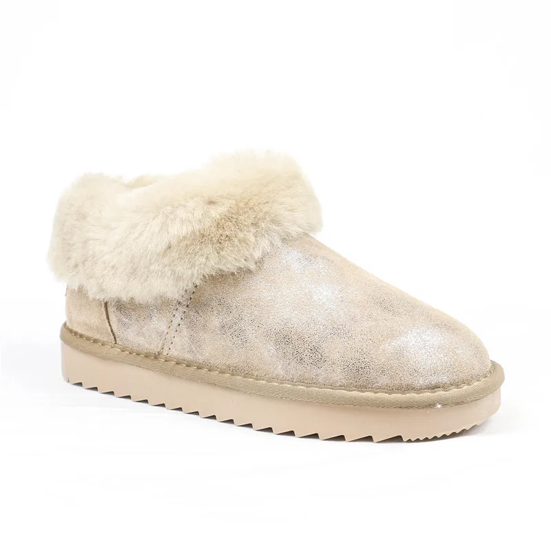 Pig Leather Natural Fur Cheap Plus Size Women's Winter Classic Woman Snow Boots Mine Women For Shoes | Обувь