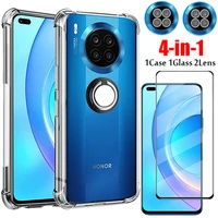 metal ring holder case for honor 50 lite silicone cover honor 50 50lite transparent case on honor x7 x8 x9 bumper xonor 50 lite case glass honor 50lite 50 5g bcak cover honor magic4 lite protective case