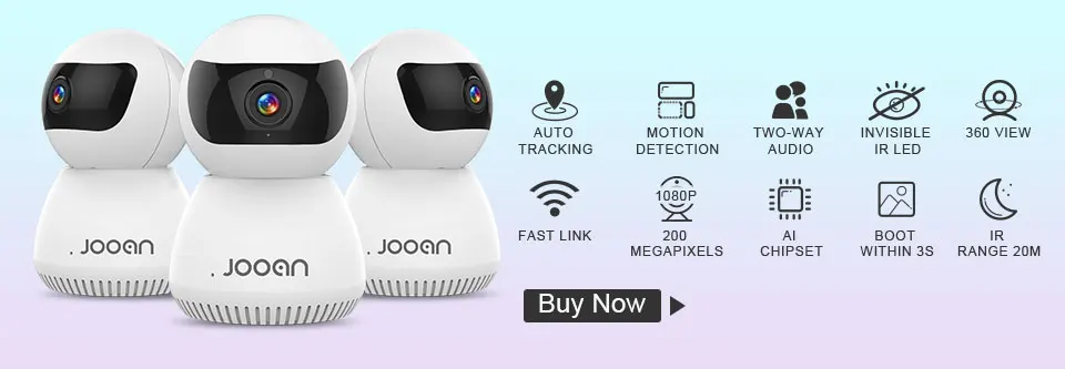 JOOAN Внутренняя/наружная камера наблюдения, СВЕТОДИОДНАЯ Беспроводная купольная камера, домашняя камера видеонаблюдения, камера видеонаблюдения