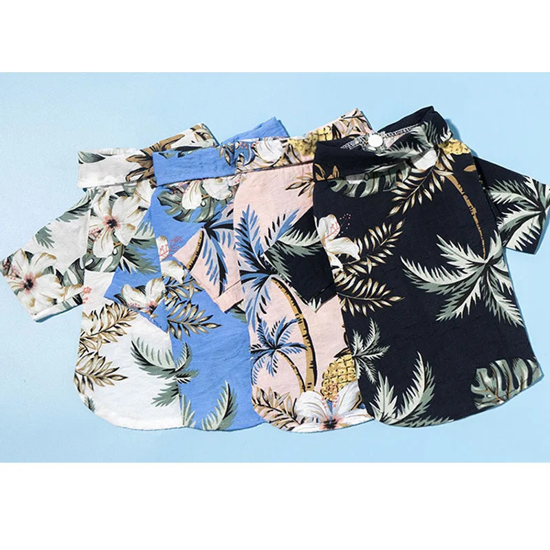 Кокосовое Дерево Печать Собака Футболка Щенок Кот Толстовка для симпатичного