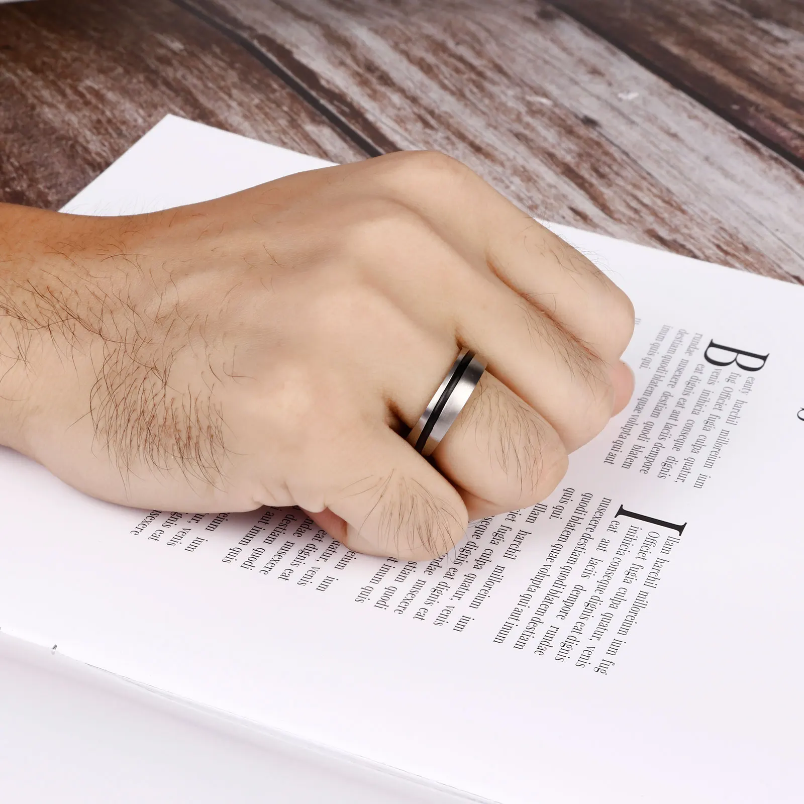 Мужские ювелирные изделия из нержавеющей стали серебристого цвета | Украшения и