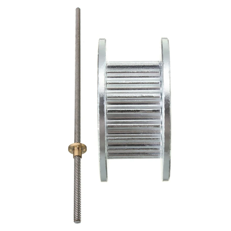 2 шт. аксессуары: 1 8 мм резьбовой Шток + T8 гайка для 3D принтера шаговый двигатель 500