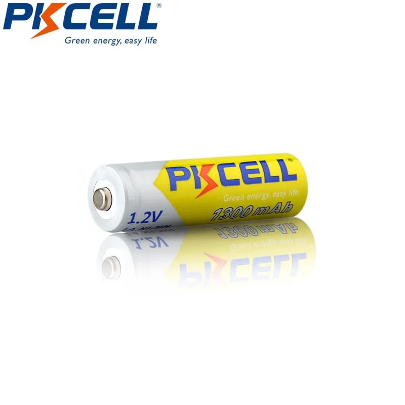 8 шт PKCELL 1 2 V AA NIMH аккумуляторная батарея 1300 mah для фонарика с двумя коробками в