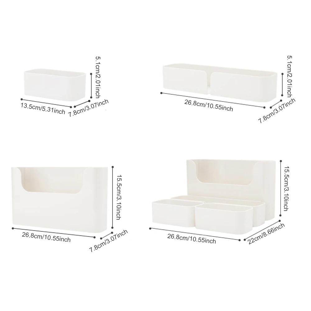 

Wall Mount Organizer Storage Bathroom Adhesive Storage Box Phone Plug Wall Multifunction Holder Hanging Shelf Holder Decoration