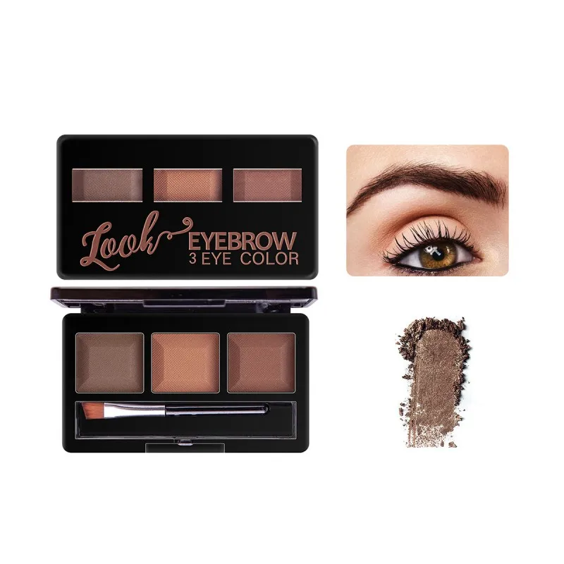 Палитра пудры для бровей стойкая водостойкая пудра 2019| |