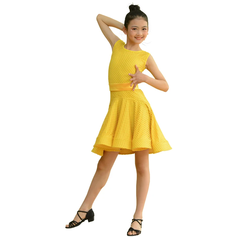 

sexy lace latin dance dress for girls competition children ballroom samba kids salsa skirt tango dancing practice wear cha cha