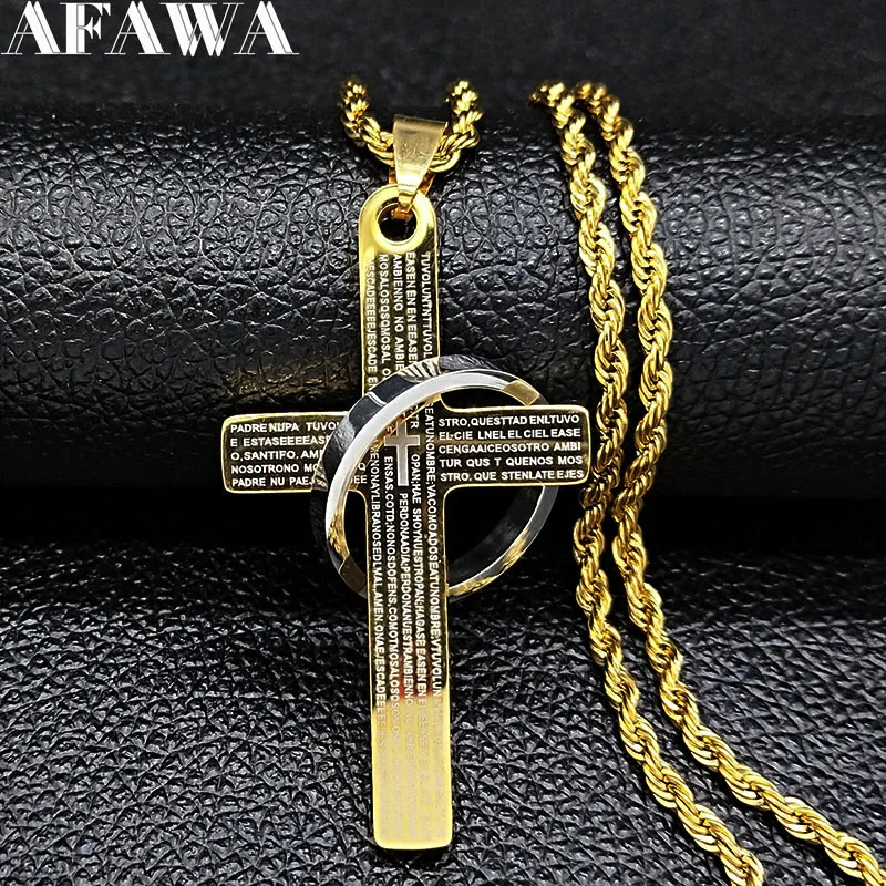 2021 с украшением в форме Креста из нержавеющей стали цепочка на шею для мужчин