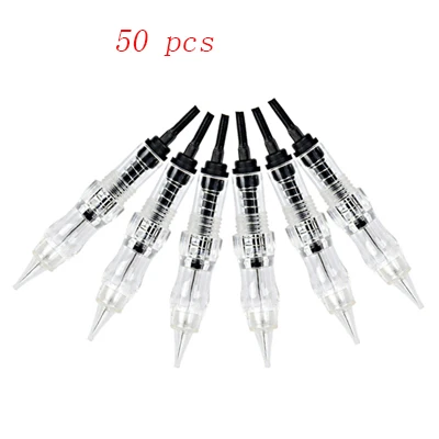 50pcs needle 5r Высокое качество Многофункциональный черный жемчуг 2,0 полуперманентный макияж МТС+ пму микроблейдинг тату машина для бровей/глаз/губ - Цвет: 50pcs needle 5r