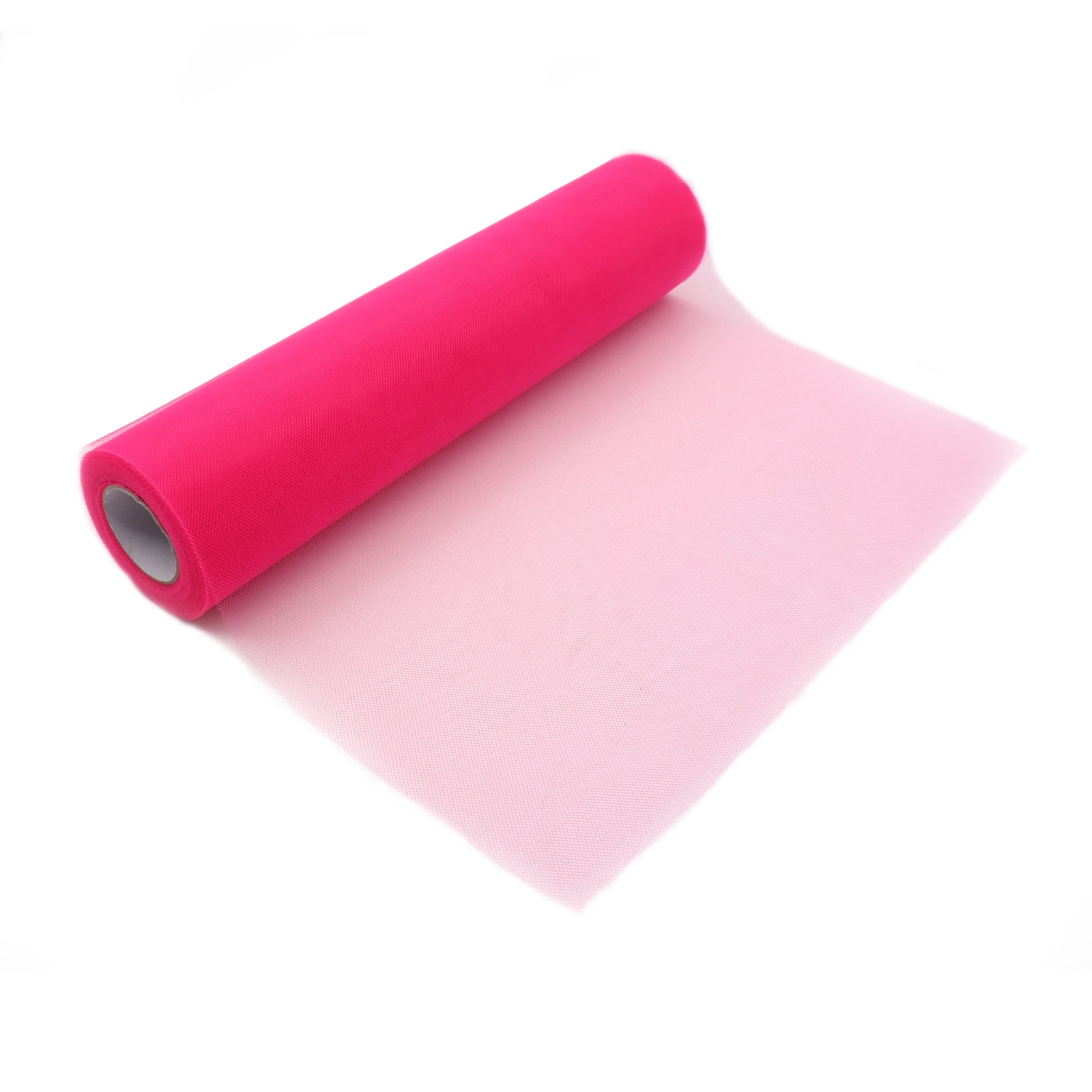 Hotpink Тюль в рулонах для свадьбы украшение рулон ткани ремесло Тюлевая пачка платье DIY органза Baby Shower вечерние поставки 25Yx12inch - Цвет: Hotpink