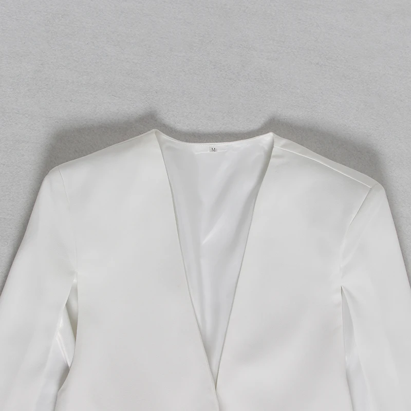 TWOTWINSTYLE Элегантный женский блейзер с разрезом сбоку, v-образный вырез, длинный рукав, однотонный, свободный, Осенний плащ, блейзеры, Женская мода
