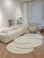 nordic irregular concise living room carpet decor bedroom rug modern bedside coffee table floor mat girls room lovely mat