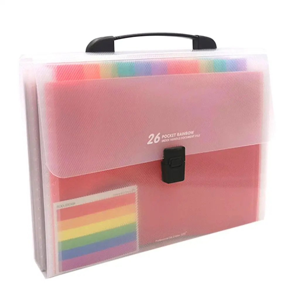 А4 сумка-Органайзер папка многостраничная Радужная переносная сумка-орган 26