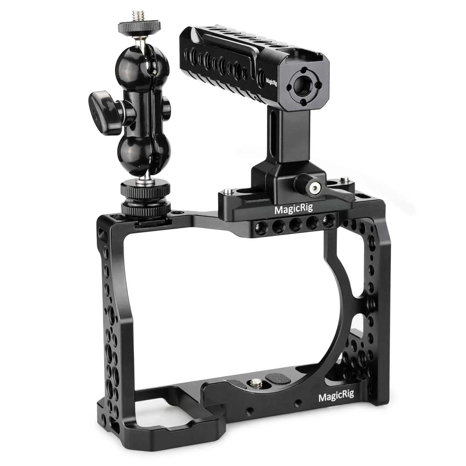 Клетка для камеры MAGICRIG DSLR с ручкой NATO и шаровой головкой Sony A7RIII /A7RII /A7II /A7III /A7SII /A7M3 |