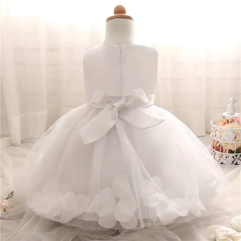 Белое платье для девочек на торжество свадьбу детвечерние праздничное одежда