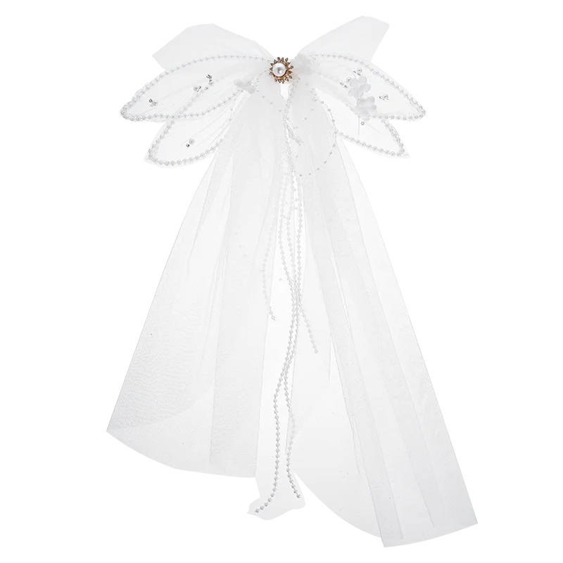 

CC Veil Women Hair Accessories Wedding Headdress Engagement Jewelry Bridal Hairwear Pearl Short Veils 100% Handmade Sale QS128