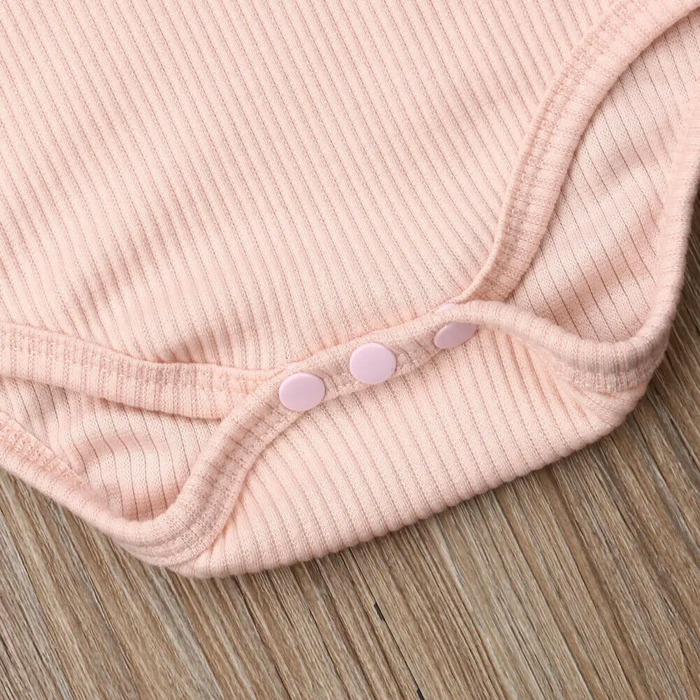 Детское боди pudcoco Одежда для новорожденных с длинным рукавом и рюшами однотонный