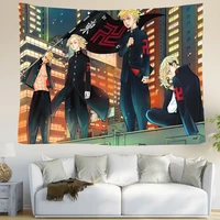new cartoon character tapestry background cloth tokyo avenger live hanging cloth rental house cloth decoration