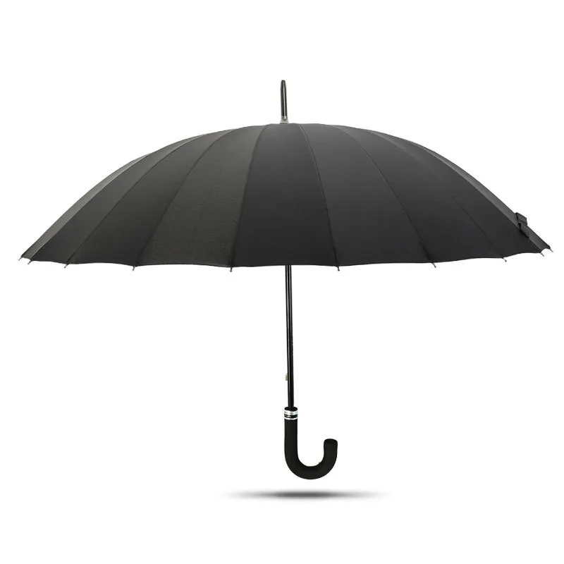 Economici Ombrello Parapluie Da Donna Di Grandi Dimensioni A Doppia Pioggia Con Manico Lungo Ombrello Da Uomo In Fibra Di Vetro Resistente Al Vento 24K Di Qualità