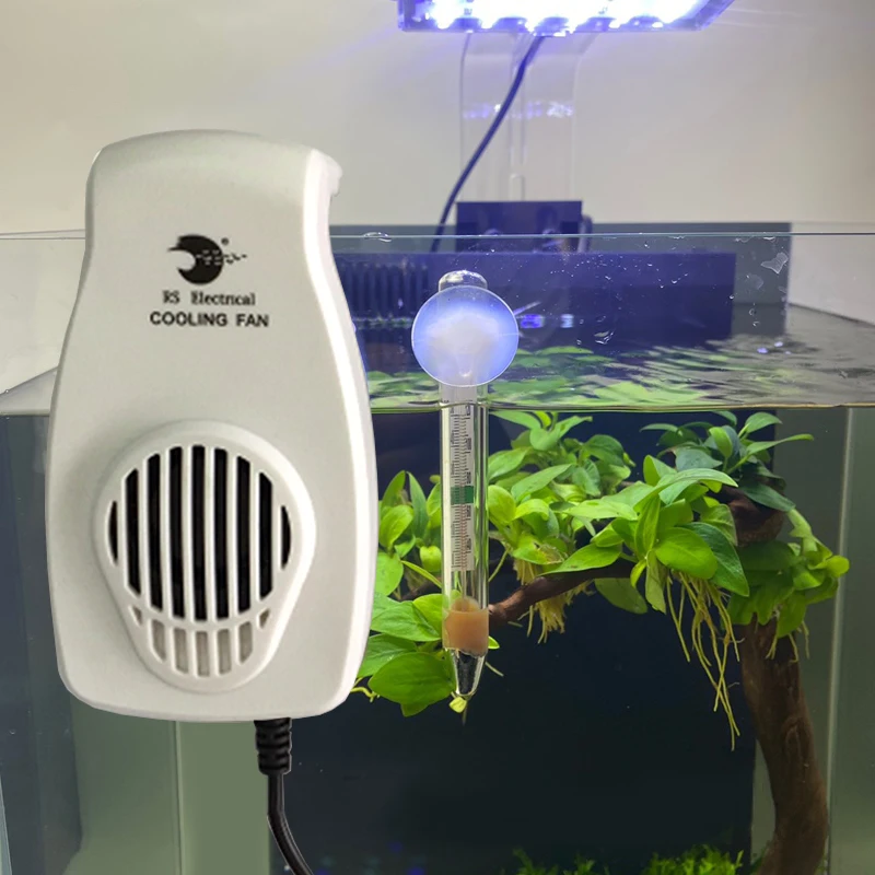 

Mini Cheap Low Noise Fish Tank Coldwind Cooling Fan Hang On Water Plant Cooler Temperature Control Marine Aquarium Coral Reef