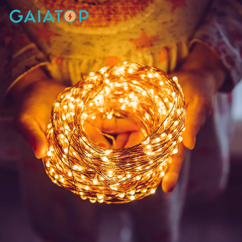 

Рождественское украшение Gaiatop, Сказочная Гирлянда для дома, 2022, новогодняя и Рождественская елка, праздничное украшение для вечеринки, гирл...