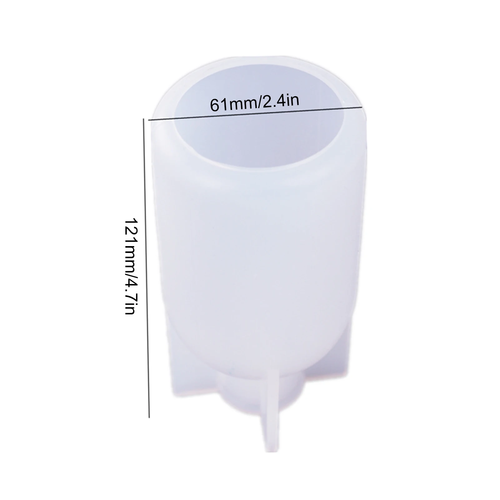 

DIY Crystal Epoxy Resin Mold Led Night Light Lamp Holder Bottle Mirror Silicone Mold For Resin
