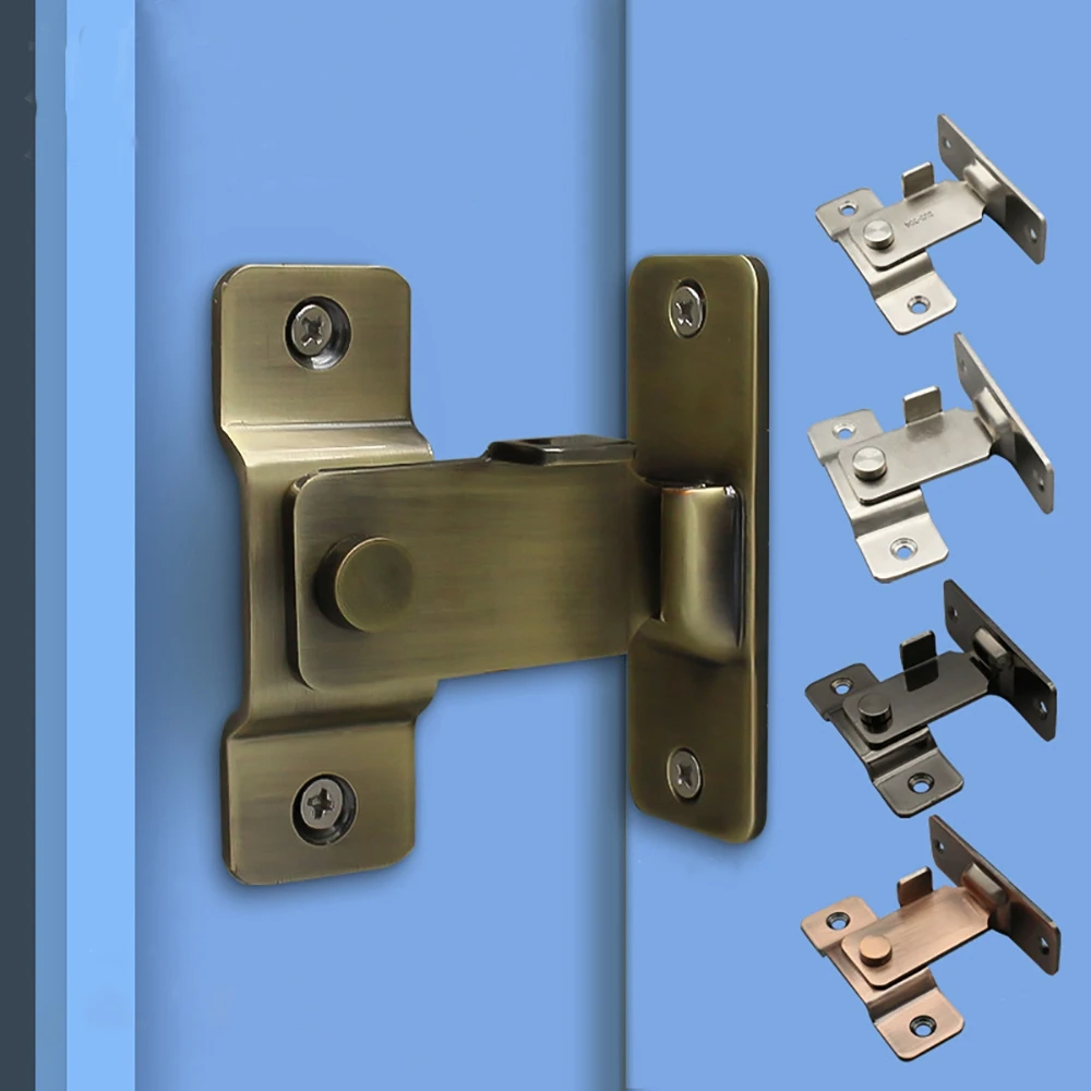 Дверные замки из нержавеющей стали 304 90 градусов прямоугольный замок раздвижные